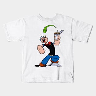 popeye design for happy 7 Kids T-Shirt